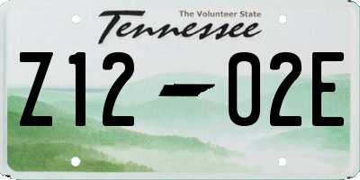 TN license plate Z1202E