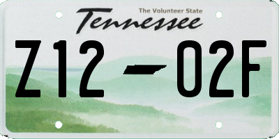 TN license plate Z1202F