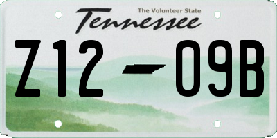 TN license plate Z1209B