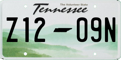 TN license plate Z1209N