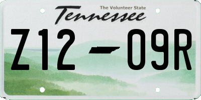 TN license plate Z1209R