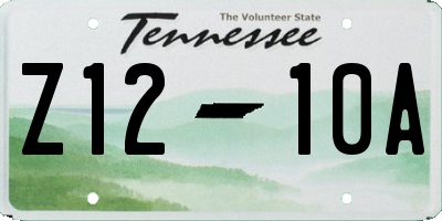 TN license plate Z1210A