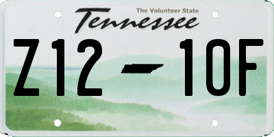 TN license plate Z1210F