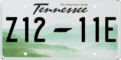 TN license plate Z1211E