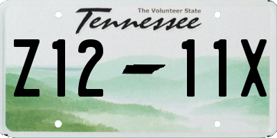 TN license plate Z1211X