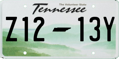 TN license plate Z1213Y