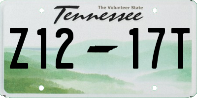 TN license plate Z1217T