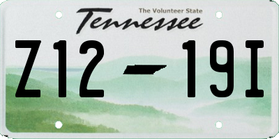 TN license plate Z1219I