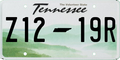 TN license plate Z1219R