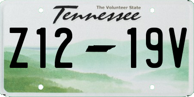 TN license plate Z1219V