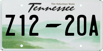 TN license plate Z1220A