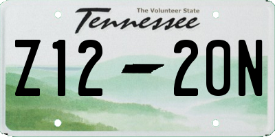 TN license plate Z1220N