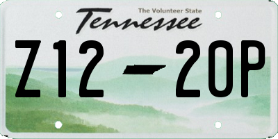 TN license plate Z1220P