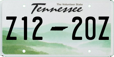 TN license plate Z1220Z