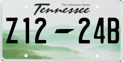 TN license plate Z1224B