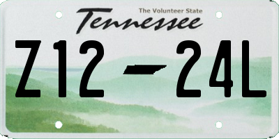 TN license plate Z1224L