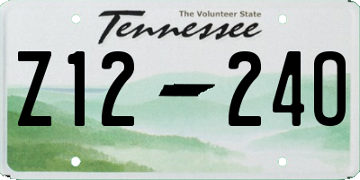 TN license plate Z1224O