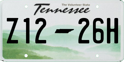 TN license plate Z1226H