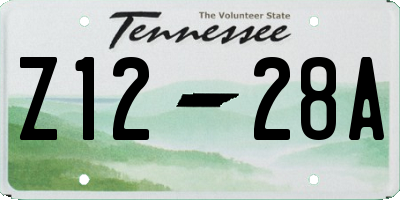 TN license plate Z1228A
