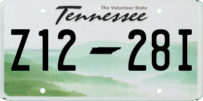 TN license plate Z1228I