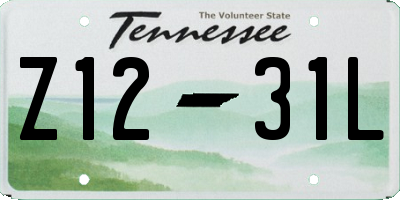 TN license plate Z1231L