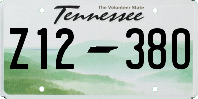 TN license plate Z1238O