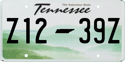 TN license plate Z1239Z