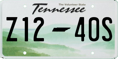 TN license plate Z1240S