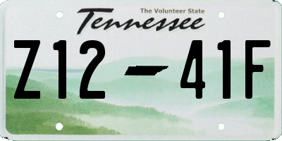 TN license plate Z1241F