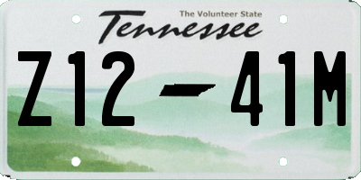 TN license plate Z1241M
