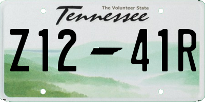 TN license plate Z1241R