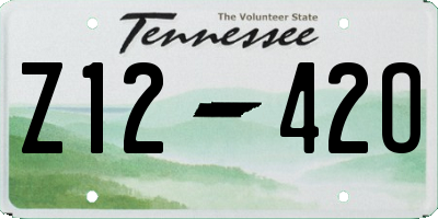 TN license plate Z1242O