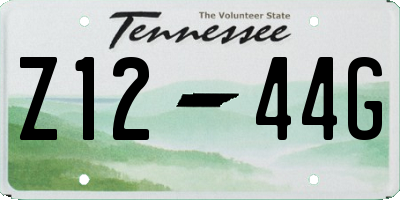 TN license plate Z1244G