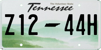 TN license plate Z1244H