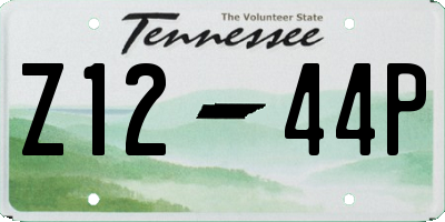 TN license plate Z1244P