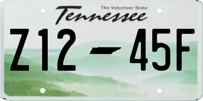 TN license plate Z1245F