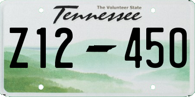 TN license plate Z1245O