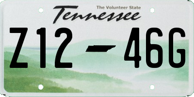 TN license plate Z1246G