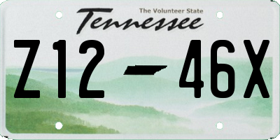 TN license plate Z1246X