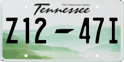 TN license plate Z1247I