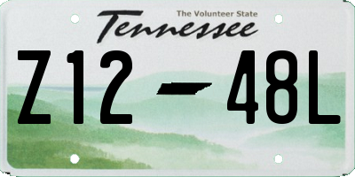 TN license plate Z1248L