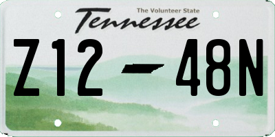 TN license plate Z1248N