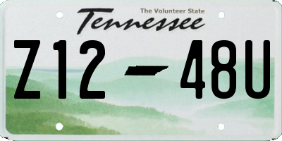 TN license plate Z1248U