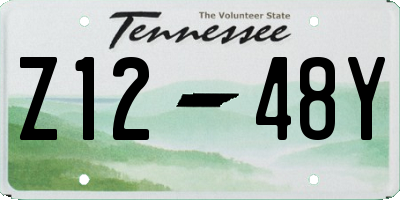 TN license plate Z1248Y
