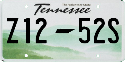 TN license plate Z1252S