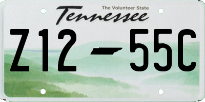 TN license plate Z1255C