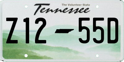 TN license plate Z1255D