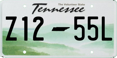 TN license plate Z1255L