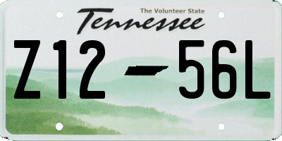 TN license plate Z1256L