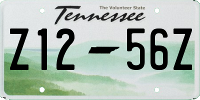 TN license plate Z1256Z